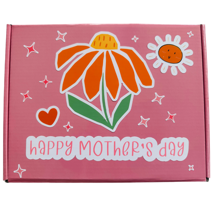 Handmade Mother’s Day Gift Box – T-Shirt, Cup, Earrings, I Love You Drink Stirrer, Card, Gift Idea