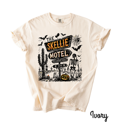 The Skellie Motel – Spooky Halloween Comfort Colors T-Shirt