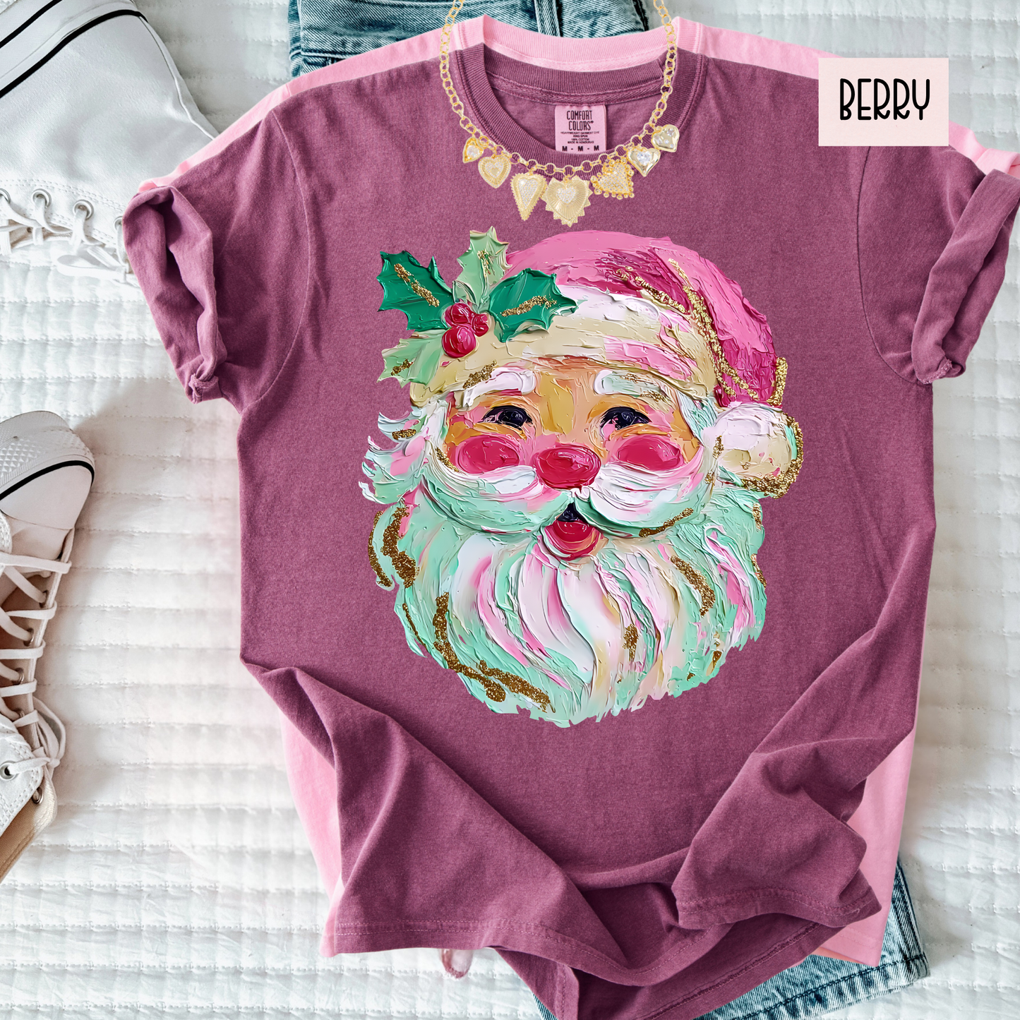Coquette Christmas Pink Christmas Shirt Whimsical Christmas Vintage Christmas Tee