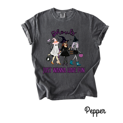 Ghouls Just Wanna Have Fun Theme – Ghoul Gang Halloween T-Shirt