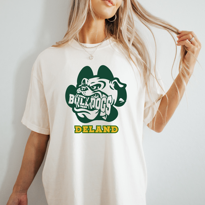 DeLand Bulldogs Classic Tee – Green & Gold Spirit Wear
