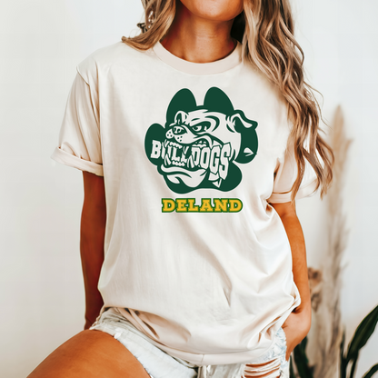 DeLand Bulldogs Classic Tee – Green & Gold Spirit Wear
