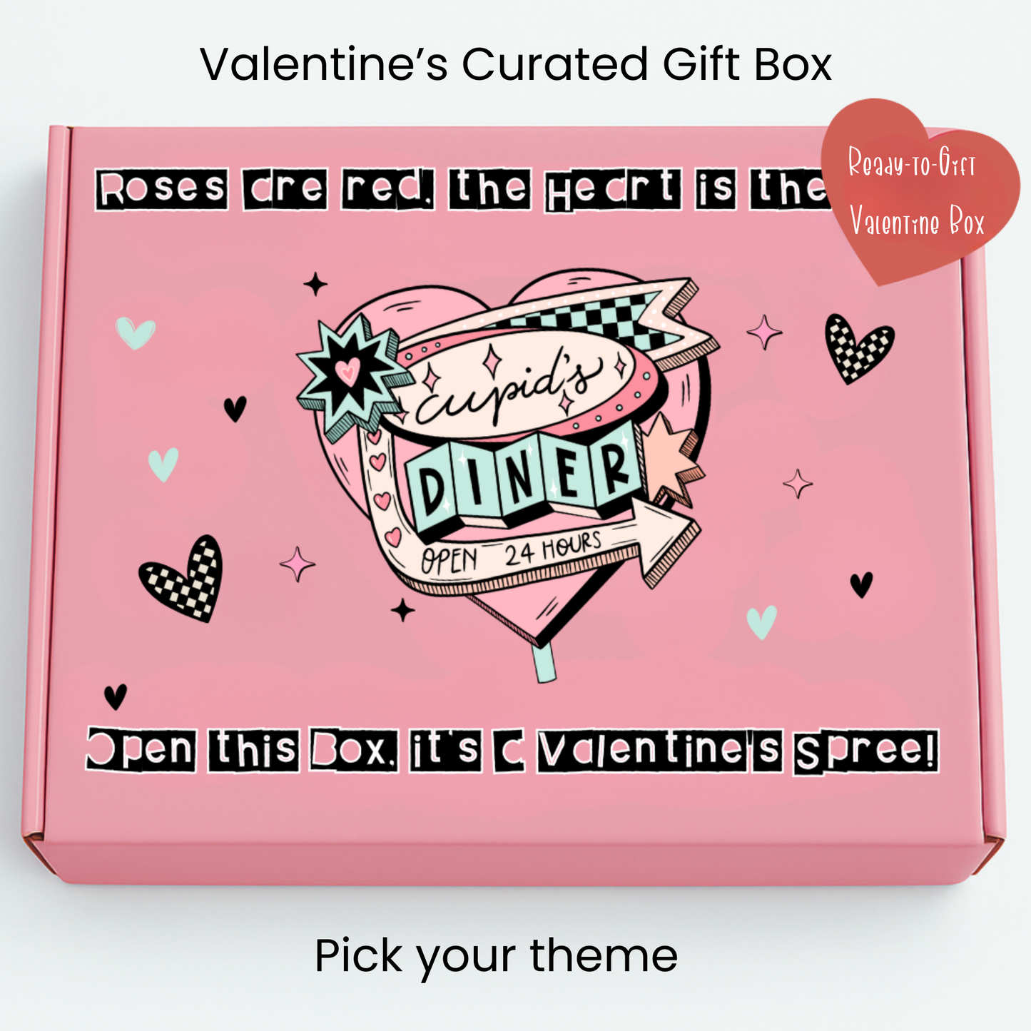 Valentine Box | Pick Your Theme Gift Box | Cute Valentine Gift for Her