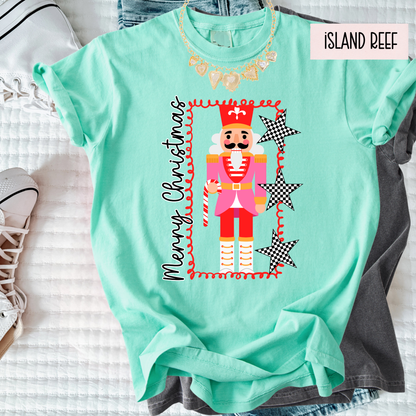 Nutcracker Christmas Shirt | Retro Merry Christmas Graphic Tee | Cute Holiday Nutcracker Shirt for Women’s T-Shirt