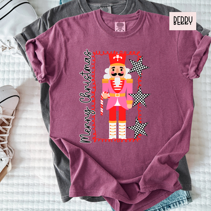 Nutcracker Christmas Shirt | Retro Merry Christmas Graphic Tee | Cute Holiday Nutcracker Shirt for Women’s T-Shirt