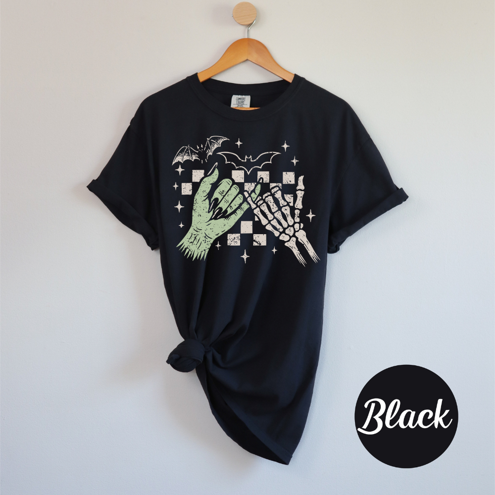 Skeleton Monster Hand Graphic Tee – Halloween Magic Comfort Colors® T-Shirt