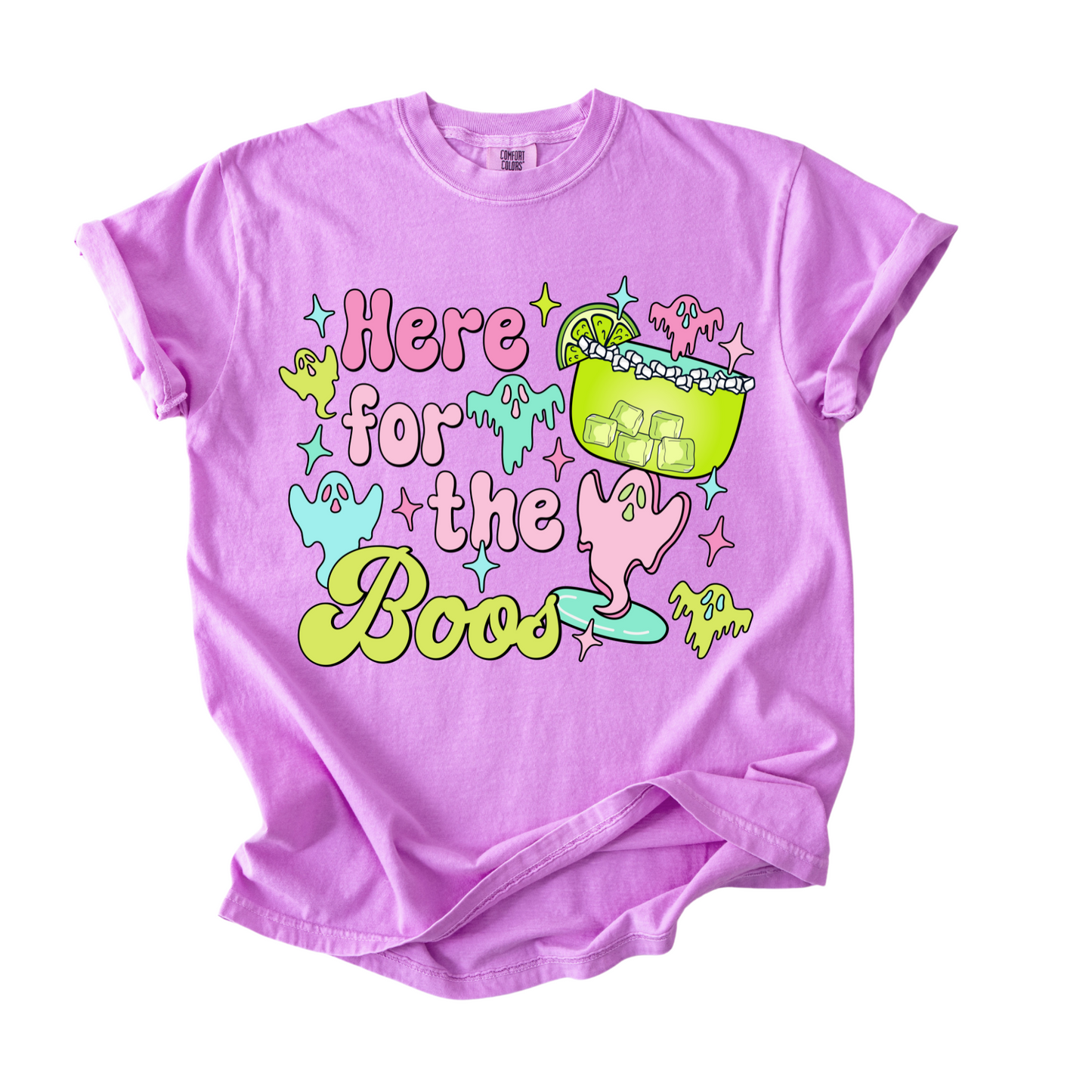 Here for the Boos Women’s T-Shirt – Halloween Party Shirt