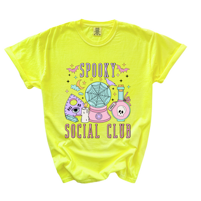 Spooky Social Club Women’s T-Shirt – Ghost Radio Halloween Tee