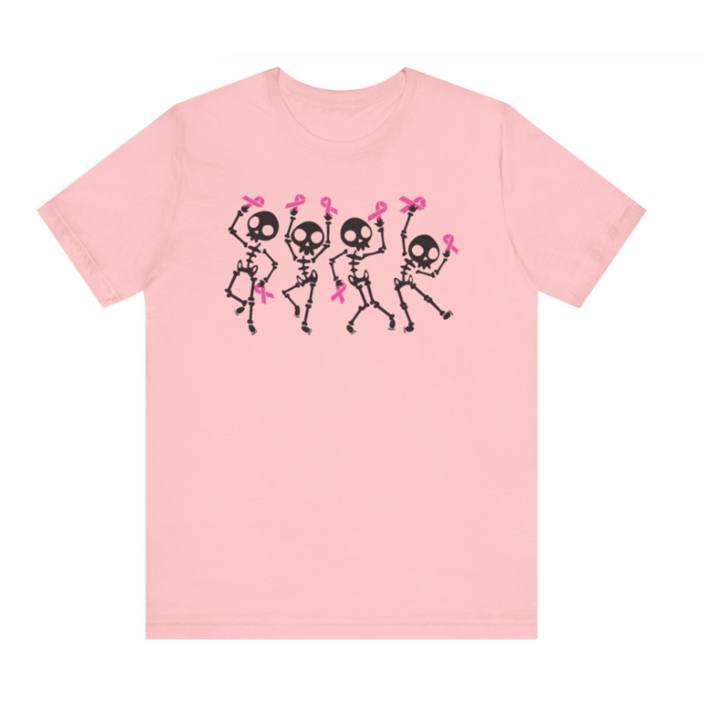 Brest Cancer Awareness Dancing Skeleton Dance Crew T-Shirt