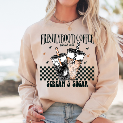 Freshly Boo’d Coffee Halloween Sweatshirt