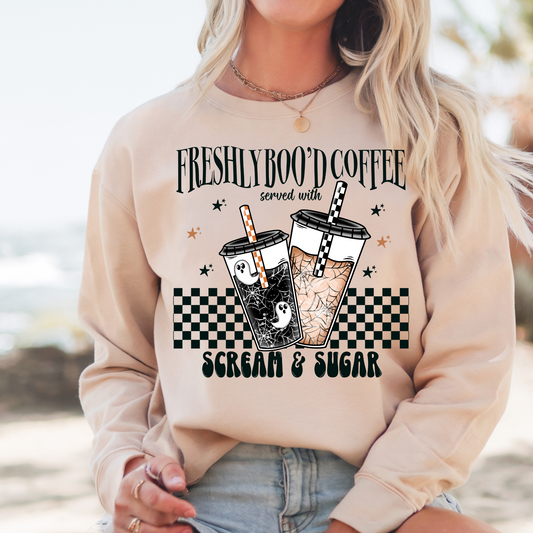 Freshly Boo’d Coffee Halloween Sweatshirt