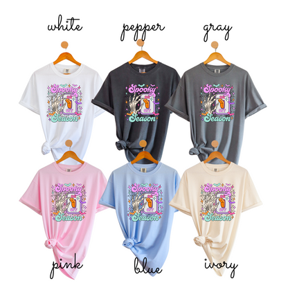 Spooky Season Switch Women’s T-Shirt – Skeleton Hand Halloween Tee