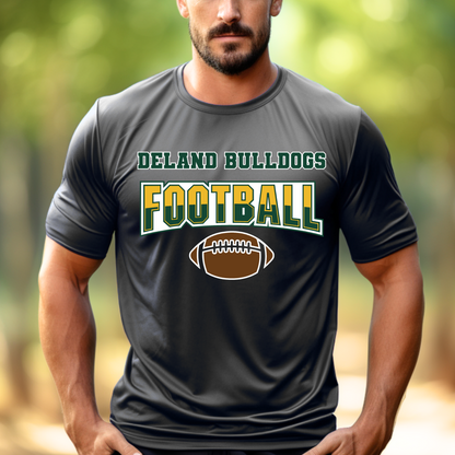 DeLand Bulldogs Football Sport-Tek Competitor Tee - Lightweight Performance Shirt