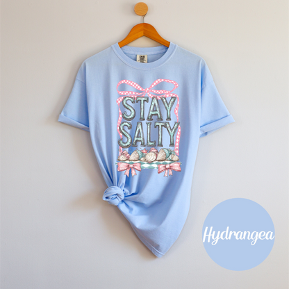Stay Salty Tee – Coquette Coastal Cutie Vibes Womens Vacation Summer Shirt