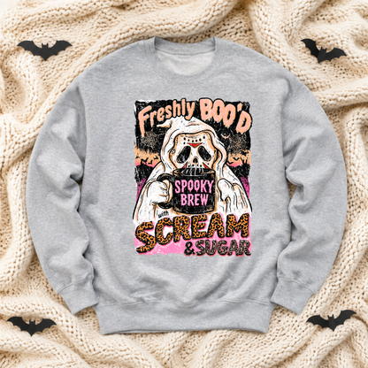 Freshly Boo’d Halloween Sweatshirt | Spooky Brew Ghost Crewneck