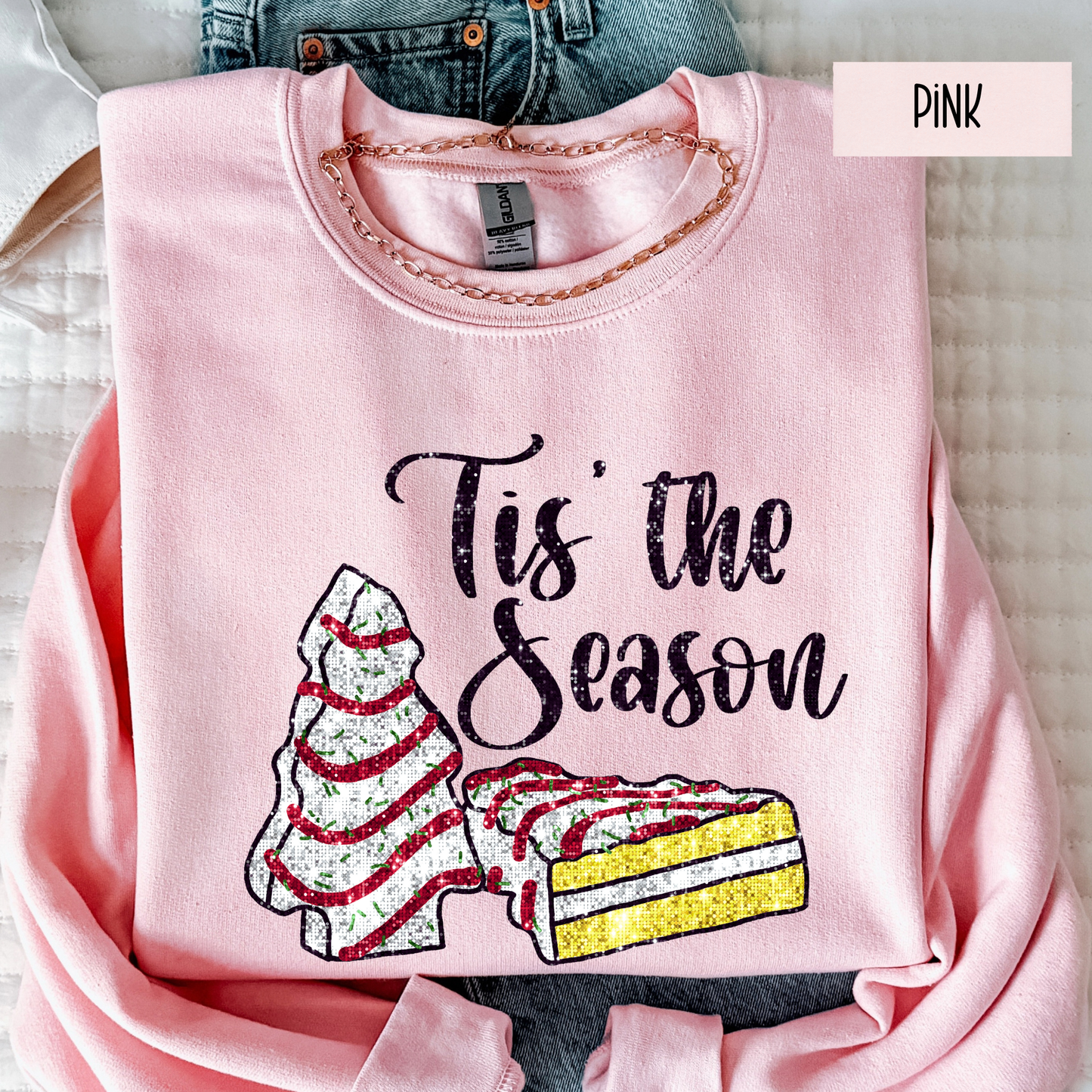 Tis the Season Christmas Sweatshirt – Cozy Holiday Crewneck