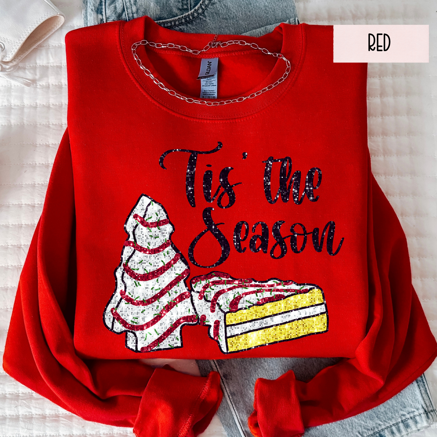 Tis the Season Christmas Sweatshirt – Cozy Holiday Crewneck