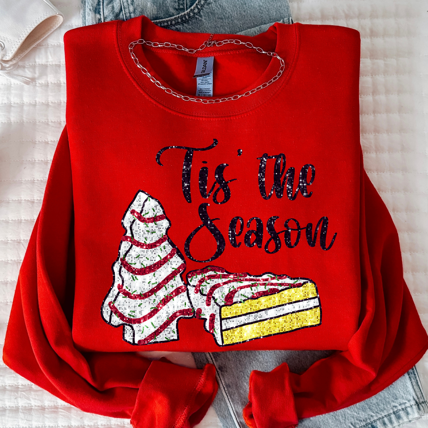 Tis the Season Christmas Sweatshirt – Cozy Holiday Crewneck