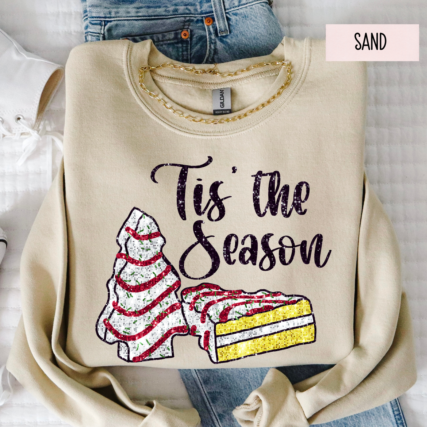 Tis the Season Christmas Sweatshirt – Cozy Holiday Crewneck