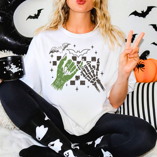 Skeleton Monster Hand Graphic Tee – Halloween Magic Comfort Colors® T-Shirt
