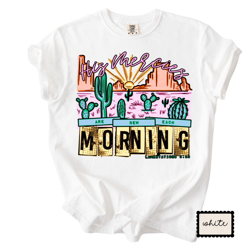 Rise & Shine Morning Tee | Western Sunrise Graphic T-Shirt | Cute Everyday Shirt for Women