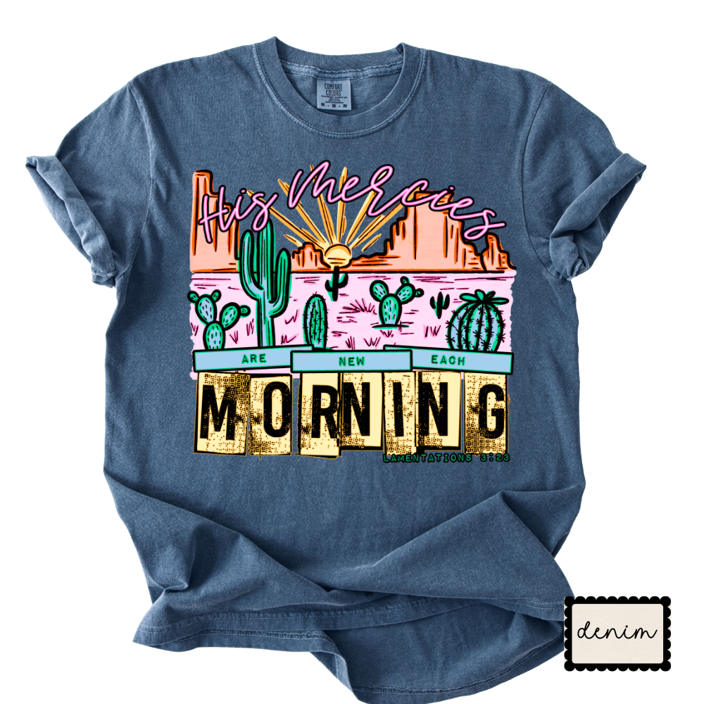 Rise & Shine Morning Tee | Western Sunrise Graphic T-Shirt | Cute Everyday Shirt for Women