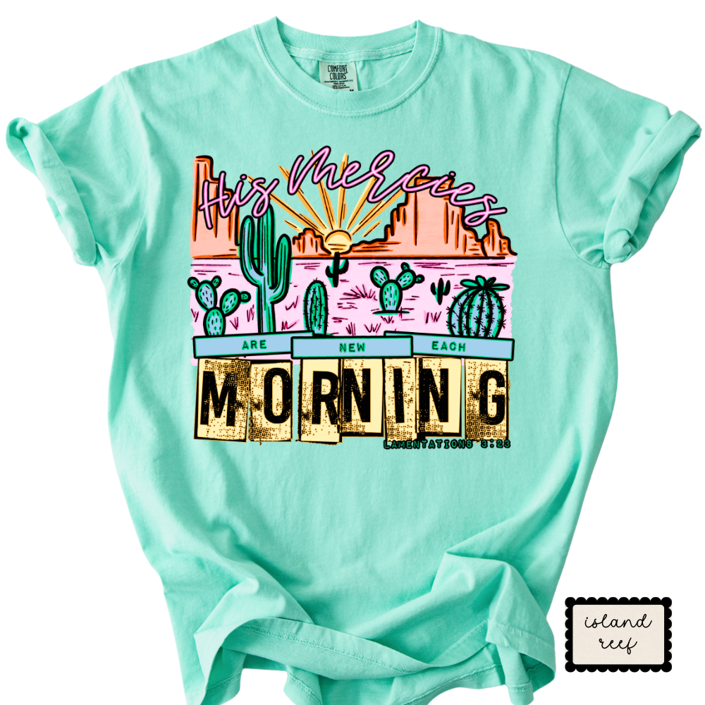 Rise & Shine Morning Tee | Western Sunrise Graphic T-Shirt | Cute Everyday Shirt for Women