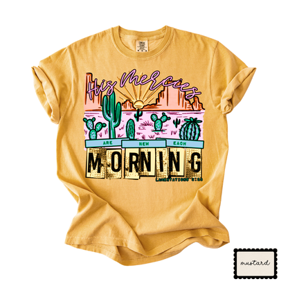 Rise & Shine Morning Tee | Western Sunrise Graphic T-Shirt | Cute Everyday Shirt for Women