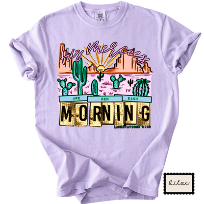 Rise & Shine Morning Tee | Western Sunrise Graphic T-Shirt | Cute Everyday Shirt for Women