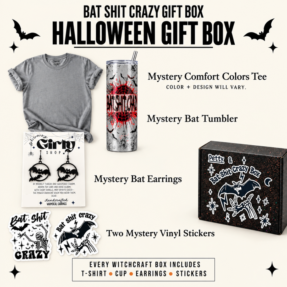 Bat Shit Crazy Halloween Gift Box | Spooky Mystery Gift Set