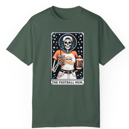 The Football Mom Comfort Colors Tee - Skull Tarot Edition