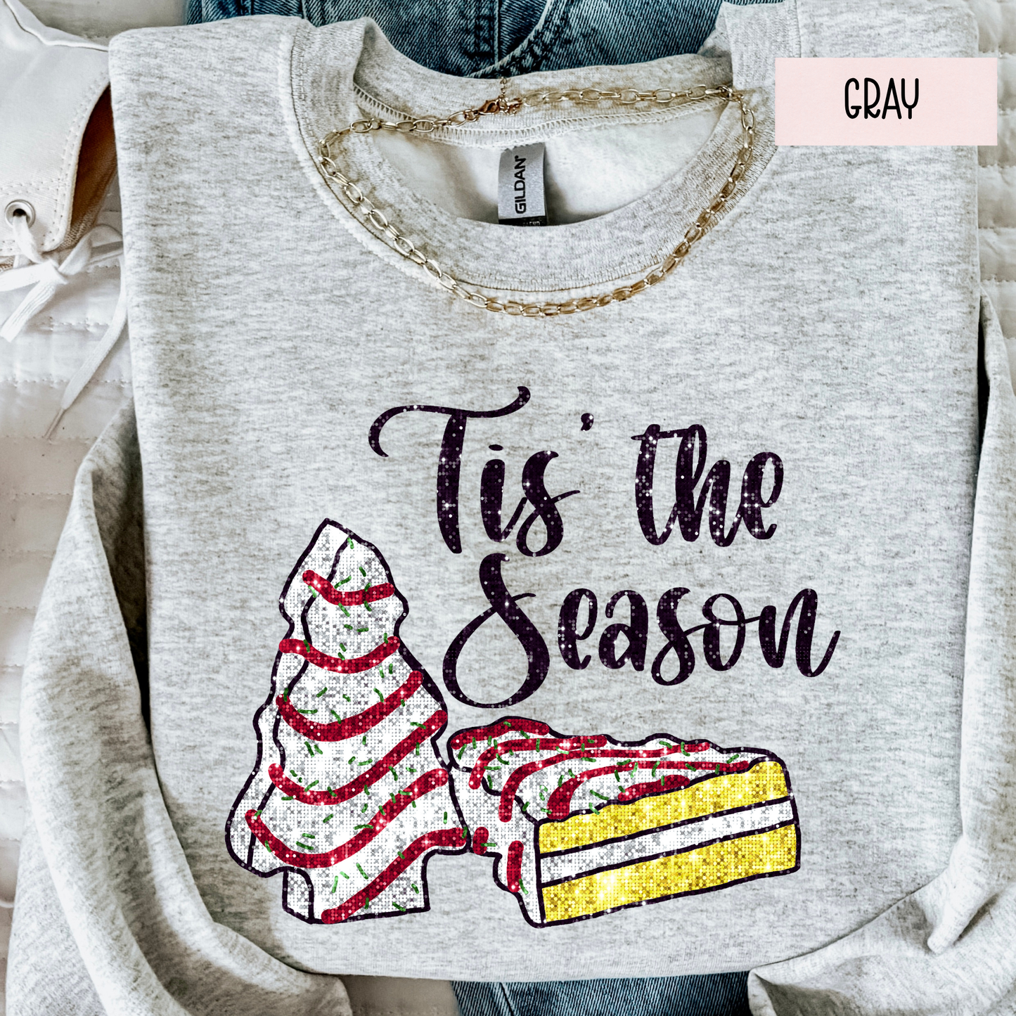 Tis the Season Christmas Sweatshirt – Cozy Holiday Crewneck