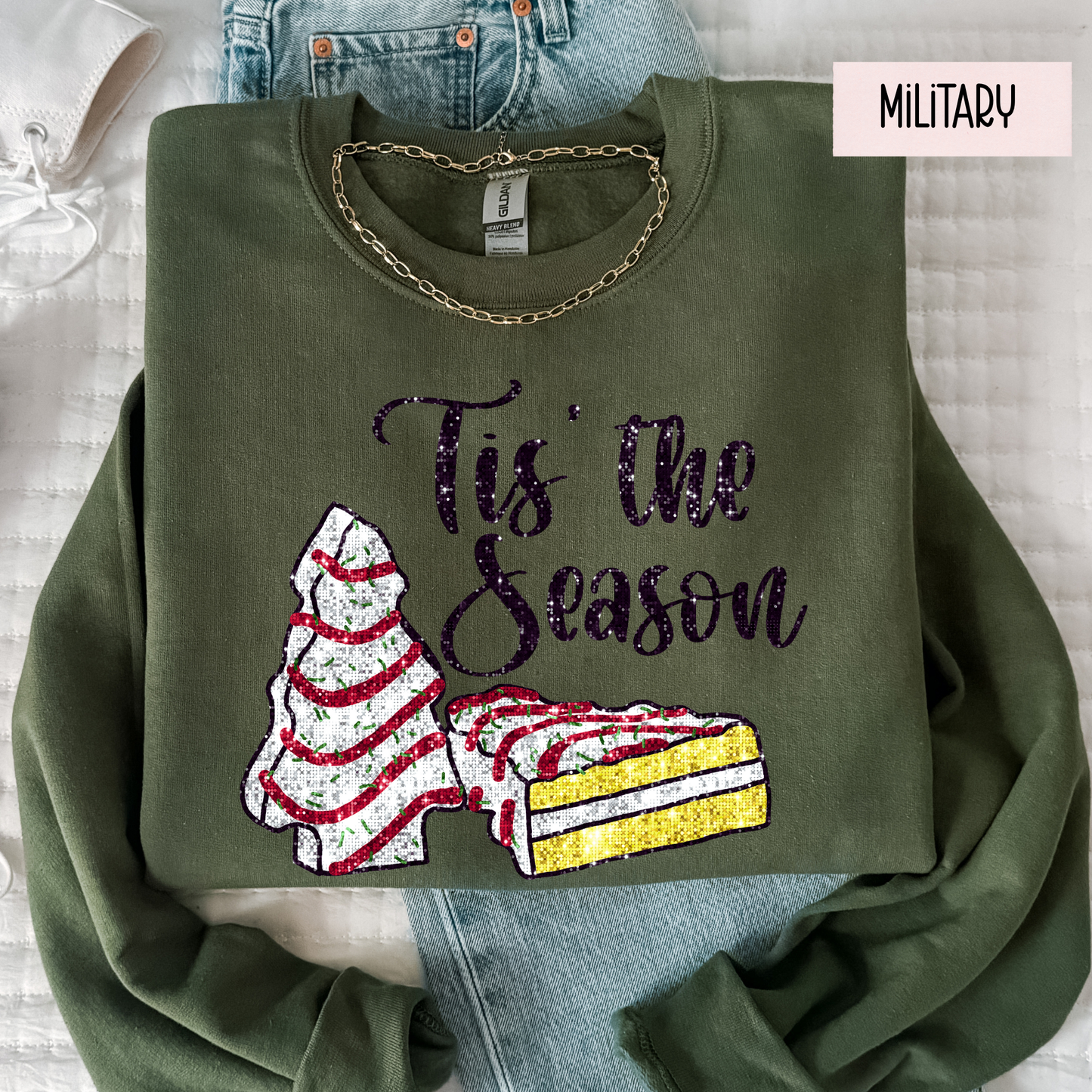 Tis the Season Christmas Sweatshirt – Cozy Holiday Crewneck
