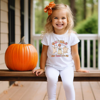 Ghouls Just Wanna Have Fun Halloween Shirt, Kids Halloween Shirt, Retro Halloween T-shirt, Girls Halloween Graphic Tee