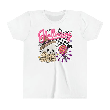 Kids Retro Halloween Ghost Tee - Vintage-Inspired Spooky Shirt for Girls