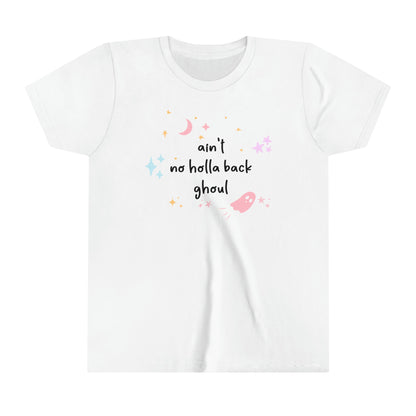 Kids Halloween Shirt - 'Ain't No Holla Back Ghoul' - Fun & Spooky Tee for Girls