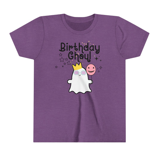 Girls 'Birthday Ghoul' T-Shirt - Spooky Happy Birthday Tee - Unique Celebratory Shirt for Her Special Day