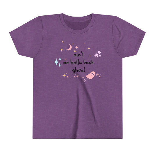 Kids Halloween Shirt - 'Ain't No Holla Back Ghoul' - Fun & Spooky Tee for Girls