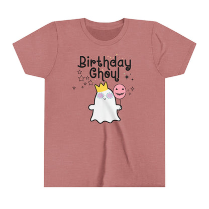 Girls 'Birthday Ghoul' T-Shirt - Spooky Happy Birthday Tee - Unique Celebratory Shirt for Her Special Day