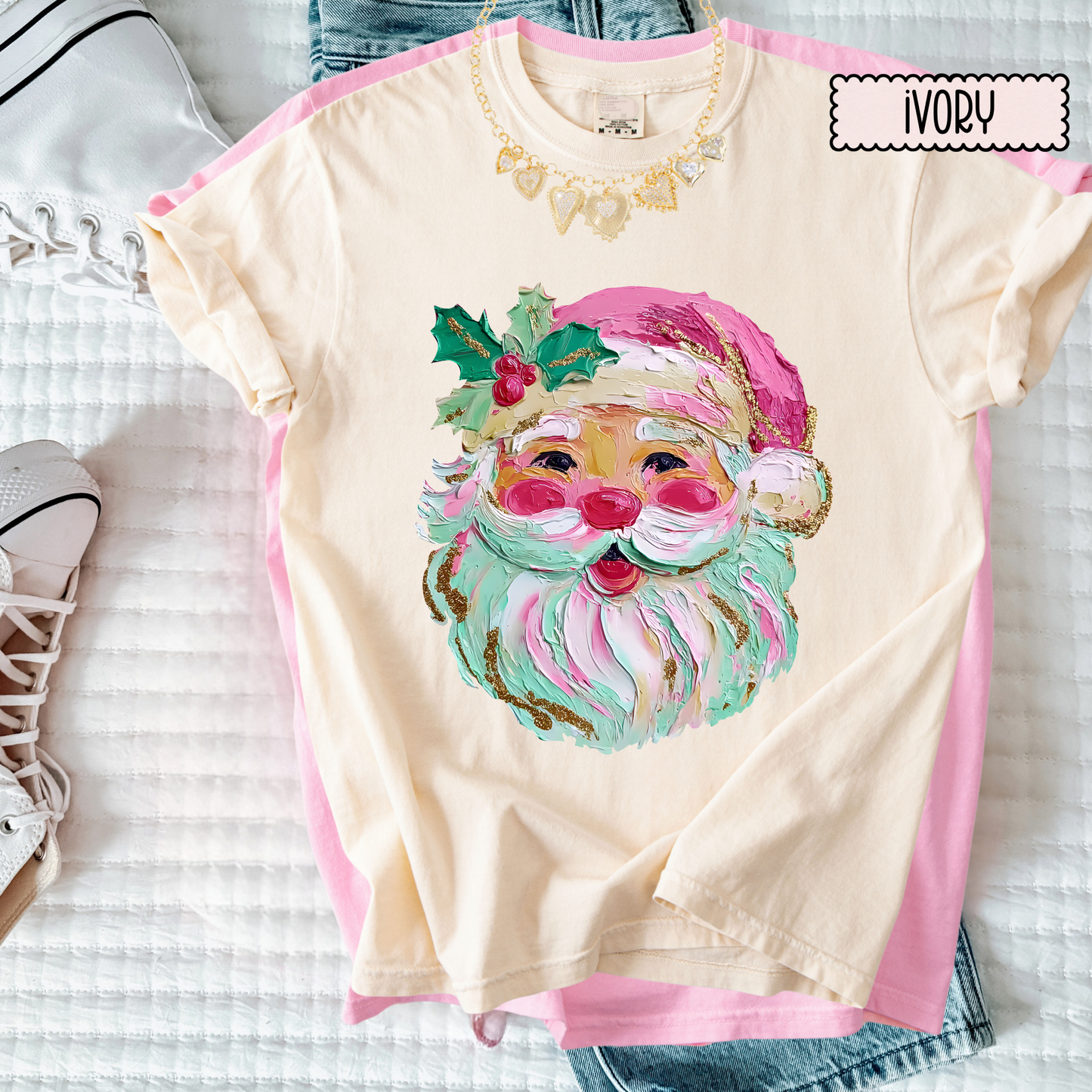 Coquette Christmas Pink Christmas Shirt Whimsical Christmas Vintage Christmas Tee