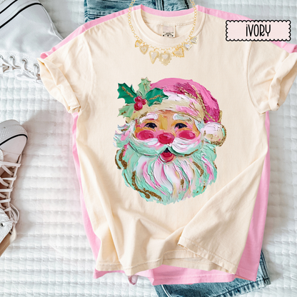 Coquette Christmas Pink Christmas Shirt Whimsical Christmas Vintage Christmas Tee