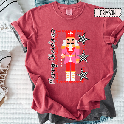 Nutcracker Christmas Shirt | Retro Merry Christmas Graphic Tee | Cute Holiday Nutcracker Shirt for Women’s T-Shirt