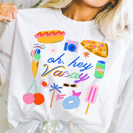 Literally Just a Girl Vacation Tee | Summer Graphic Shirt | Cute Travel Outfit
