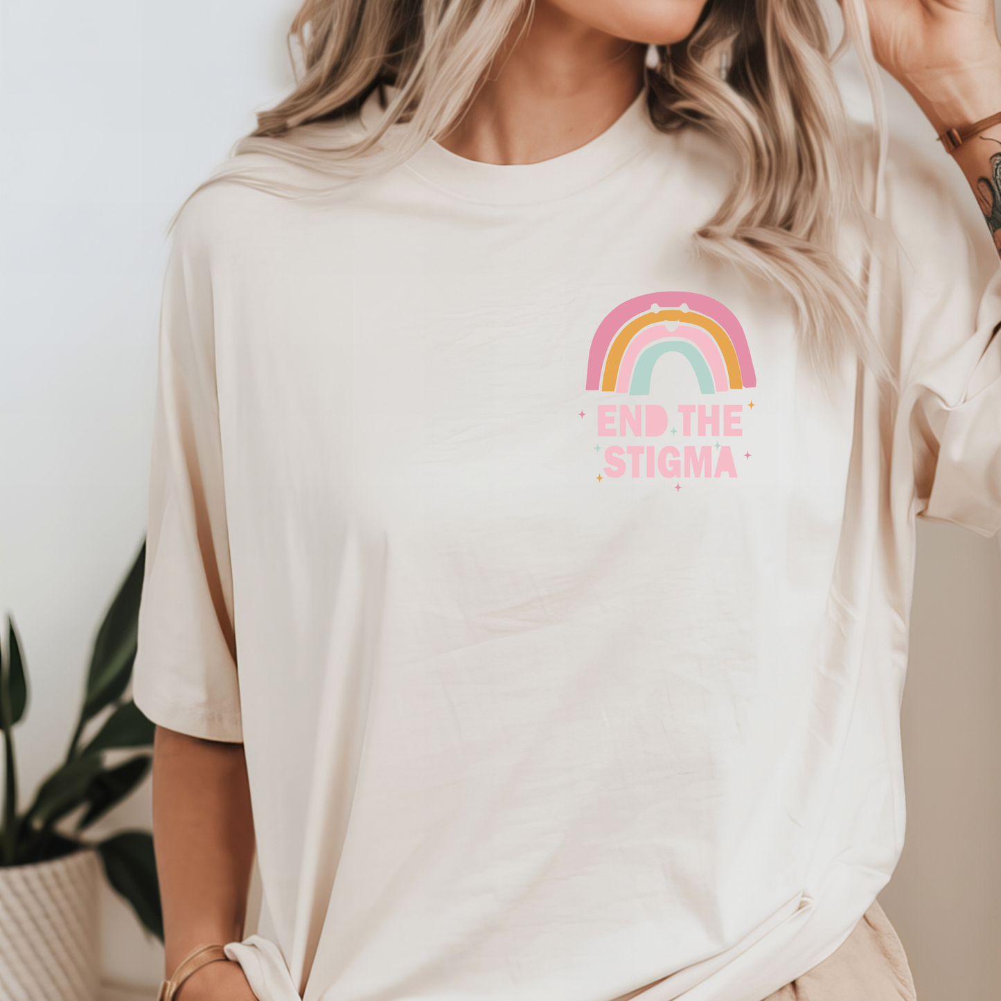 Mental Health Matters Comfort Colors Tee | Positive Affirmation Shirt | End the Stigma | Retro Pastel Women’s T-Shirt