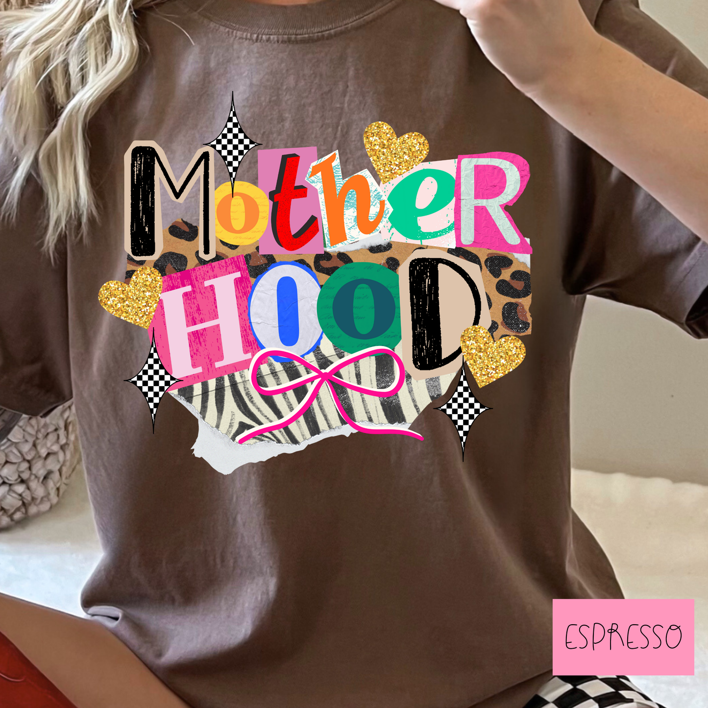 Motherhood | Trendy Mom Graphic T-Shirt | Everyday Mom Life Tee