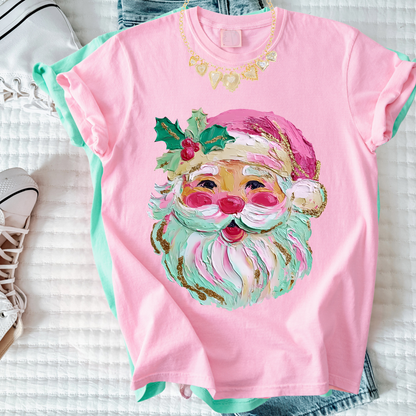 Coquette Christmas Pink Christmas Shirt Whimsical Christmas Vintage Christmas Tee