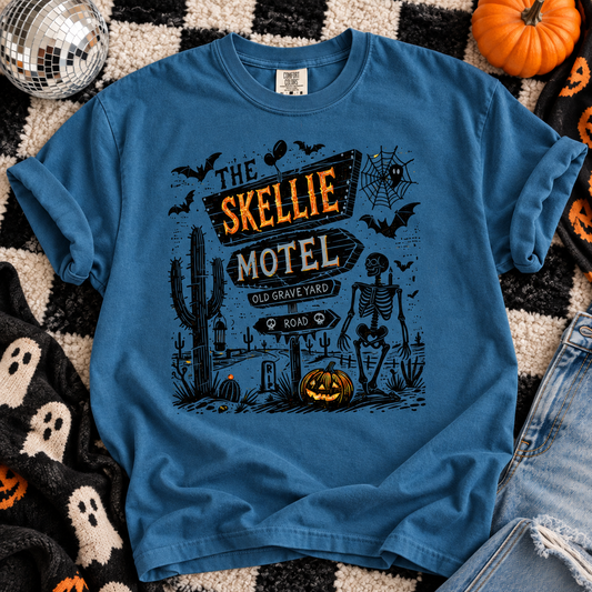 The Skellie Motel – Spooky Halloween Comfort Colors T-Shirt