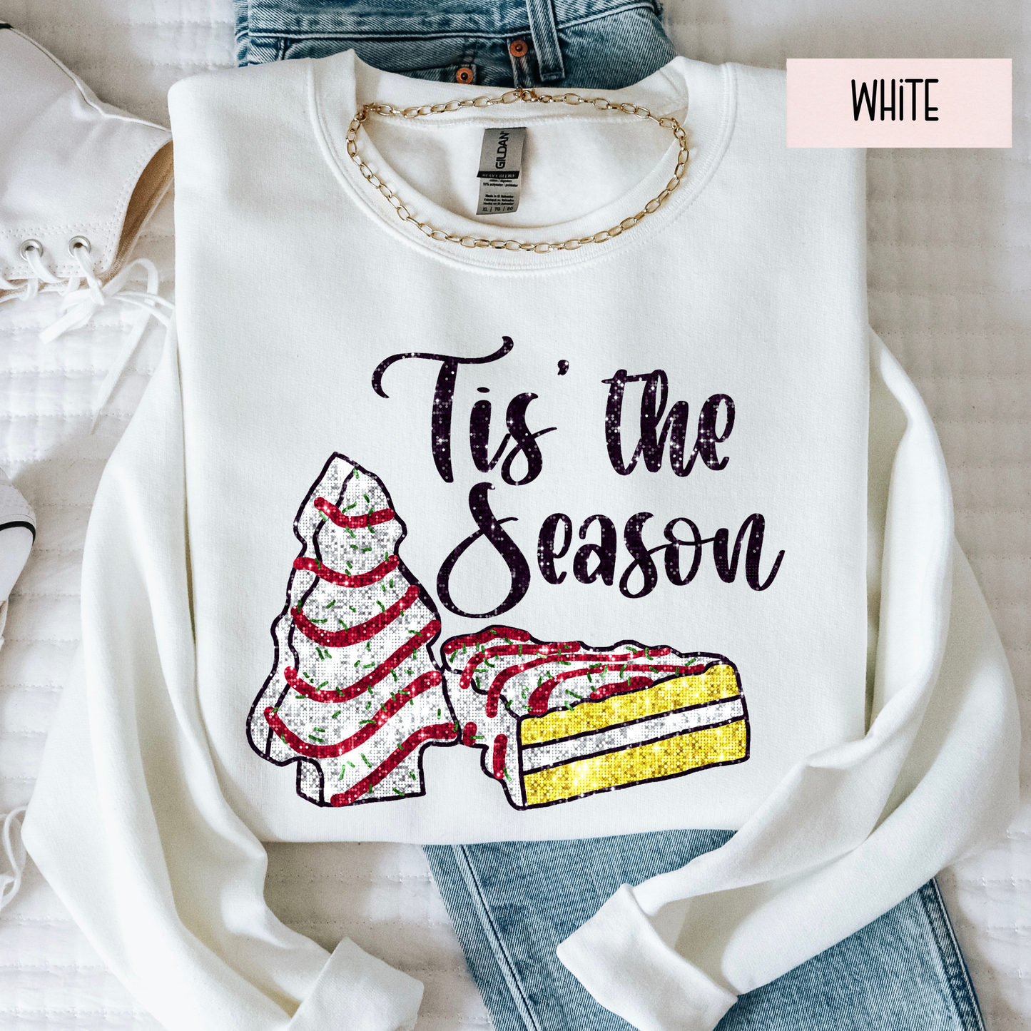 Tis the Season Christmas Sweatshirt – Cozy Holiday Crewneck